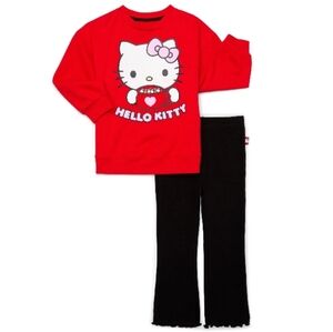 NEW Hello Kitty Hot Cocoa 2pc Outfit Sz 3T